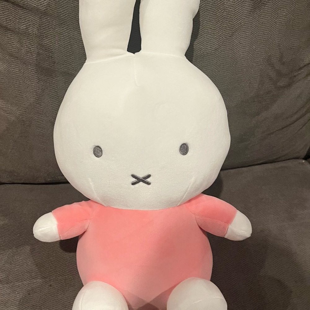 Miffy Pink Dress 16" Rabbit Plush Toy GS0724 Round1 Round 1 Stuffed Toy